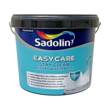 Sadolin EasyCare Kitchen&Bathroom - матова акрилова фарба для стін та стелі, у вологих приміщеннях, біла, база BW, 2.5 л