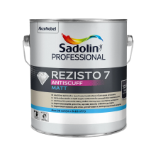 Sadolin Professional Rezisto 7 Antiscuff - матова зносостійка акрилова фарба для стін, безбарвна, база BC, 2.33 л – Інтернет-магазин ШЛІФАРБ Sadolin Professional Rezisto 7 Antiscuff - матова зносостійка акрилова фарба для стін, безбарвна, база BC, 2.33 л