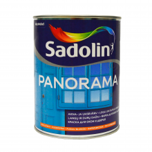 Sadolin Panorama - напівглянцева фарба на водній основі для вікон та дверей, біла, база BW, 1 л – Інтернет-магазин ШЛІФАРБ Sadolin Panorama - напівглянцева фарба на водній основі для вікон та дверей, біла, база BW, 1 л