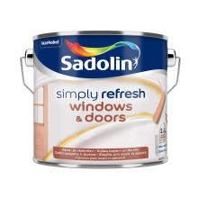 Sadolin Simply Refresh Windows & Doors - напівматова фарба нового покоління «два в одному» для вікон і дверей, безбарвна, база BC, 2.33 л