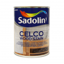 Sadolin Celco Wood Stain - глибокоматова морилка на водній основі для дерева, безбарвна, база BC, 1 л – Інтернет-магазин ШЛІФАРБ Sadolin Celco Wood Stain - глибокоматова морилка на водній основі для дерева, безбарвна, база BC, 1 л