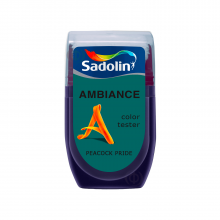 Sadolin Ambiance Color Tester - матова латексна фарба для стін, тестер кольору, Peacock Pride, 30 мл – Інтернет-магазин ШЛІФАРБ Sadolin Ambiance Color Tester - матова латексна фарба для стін, тестер кольору, Peacock Pride, 30 мл