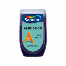 Sadolin Ambiance Color Tester - матова латексна фарба для стін, тестер кольору, Vintage Blue, 30 мл – Інтернет-магазин ШЛІФАРБ Sadolin Ambiance Color Tester - матова латексна фарба для стін, тестер кольору, Vintage Blue, 30 мл