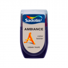 Sadolin Ambiance Color Tester - матова латексна фарба для стін, тестер кольору, Urban Taupe, 30 мл – Інтернет-магазин ШЛІФАРБ Sadolin Ambiance Color Tester - матова латексна фарба для стін, тестер кольору, Urban Taupe, 30 мл