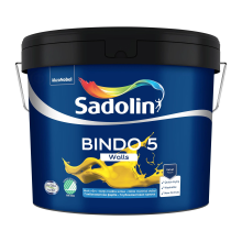 Sadolin Bindo 5 - глибокоматова емульсійна фарба для стін, безбарвна, база BC, 8.37 л – Інтернет-магазин ШЛІФАРБ Sadolin Bindo 5 - глибокоматова емульсійна фарба для стін, безбарвна, база BC, 8.37 л