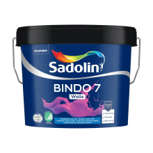 Sadolin Bindo 7 - матова емульсійна фарба для стін, безбарвна, база BC, 2.33 л – Інтернет-магазин ШЛІФАРБ Sadolin Bindo 7 - матова емульсійна фарба для стін, безбарвна, база BC, 2.33 л