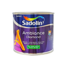 Sadolin Ambiance Diamond - матова акрилова фарба для стін та стелі, безбарвна, база BC, 0.465 л – Інтернет-магазин ШЛІФАРБ Sadolin Ambiance Diamond - матова акрилова фарба для стін та стелі, безбарвна, база BC, 0.465 л