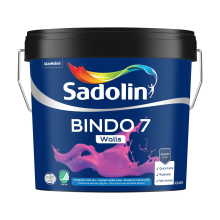 Sadolin Bindo 7 - матова емульсійна фарба для стін, біла, база BW, 4.5 л – Інтернет-магазин ШЛІФАРБ Sadolin Bindo 7 - матова емульсійна фарба для стін, біла, база BW, 4.5 л