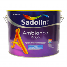 Sadolin Ambiance Royal - глибокоматова акрилова фарба для стін та стелі, біла, база BW, 10 л – Інтернет-магазин ШЛІФАРБ Sadolin Ambiance Royal - глибокоматова акрилова фарба для стін та стелі, біла, база BW, 10 л