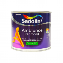 Sadolin Ambiance Diamond - матова акрилова фарба для стін та стелі, біла, база BW, 0.5 л – Інтернет-магазин ШЛІФАРБ Sadolin Ambiance Diamond - матова акрилова фарба для стін та стелі, біла, база BW, 0.5 л