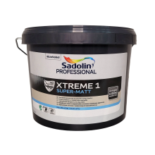 Sadolin Professional Xtreme 1 - глибокоматова фарба на водній основі для стелі, біла, BW, 10 л – Інтернет-магазин ШЛІФАРБ Sadolin Professional Xtreme 1 - глибокоматова фарба на водній основі для стелі, біла, BW, 10 л