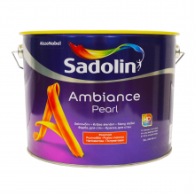 Sadolin Ambiance Pearl - напівматова фарба на водній основі для стін та стелі, безбарвна, база BC, 9.3 л – Інтернет-магазин ШЛІФАРБ Sadolin Ambiance Pearl - напівматова фарба на водній основі для стін та стелі, безбарвна, база BC, 9.3 л